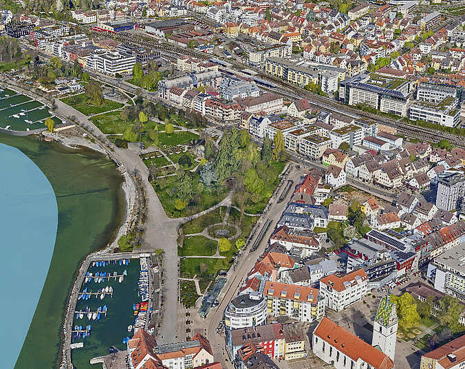 Stadtansicht von oben